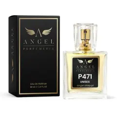 Eleganckie perfumy Angel P471 Unisex. Złote skrzydła i czarne opakowanie sugerują magiczne perfumy, opinie o których warto sprawdzić.