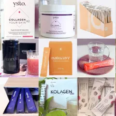 Różne produkty z kolagenem, od proszków po saszetki. Wiele z nich obiecuje poprawę wyglądu skóry, włosów i paznokci, co potwierdzają liczne revibel opinie.