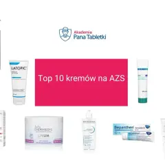 Bioderma Atoderm Intensive Baume to jeden z topowych kremów na AZS. Na zdjęciu widać go obok innych dermokosmetyków.