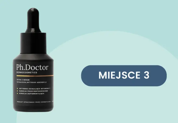 Serum z witaminą C (kwas askorbowy) Ph.Doctor. Produkt do kuracji przeciwzmarszczkowej i depigmentującej.