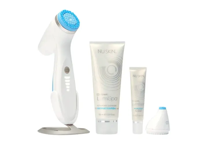 Zestaw do pielęgnacji Nu Skin LumiSpa z aktywującym żelem. Wiele pozytywnych nu skin opinie potwierdza jego skuteczność.