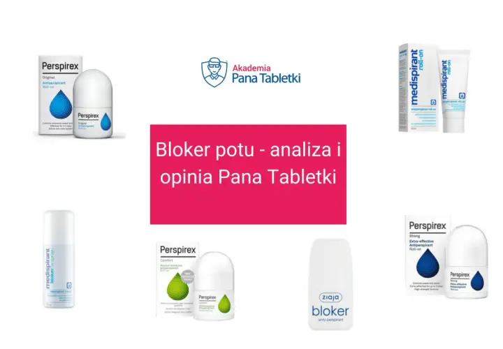 Analiza i opinia o najskuteczniejszym blokerze potu: Perspirex, Medispirant i Ziaja.
