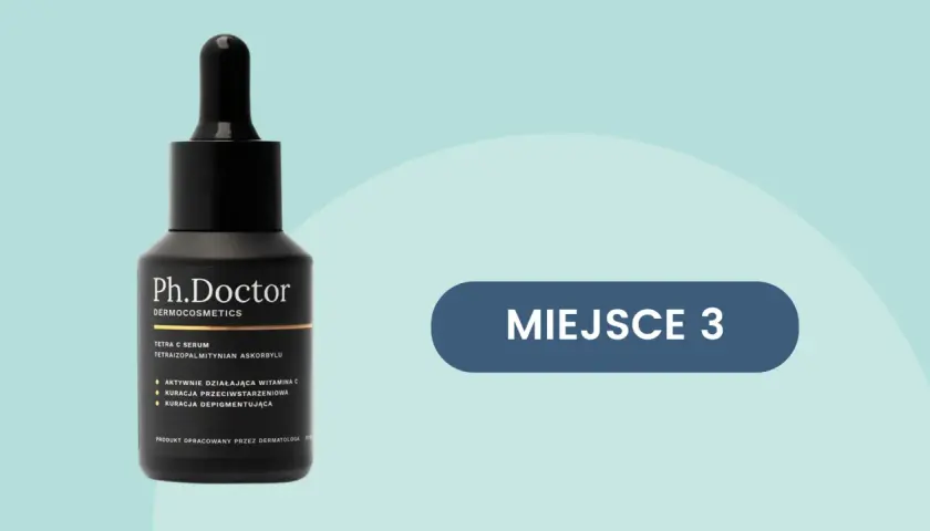 Serum z witaminą C (kwas askorbowy) Ph.Doctor. Produkt do kuracji przeciwzmarszczkowej i depigmentującej.