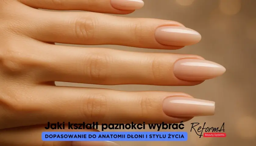 Dłonie z idealnie wykonanymi paznokciami w kształcie migdała. Odkryj najładniejszy kształt paznokci dopasowany do Ciebie.