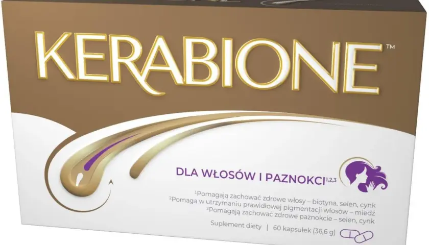 Suplement diety Kerabione dla włosów i paznokci. Wiele pozytywnych kerabione opinie potwierdza jego skuteczność.