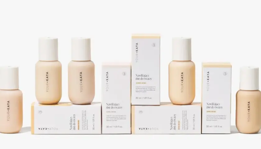 Kolekcja nawilżających tintów do twarzy Your Kaya w odcieniach Warm Beige, Cool Beige, Sunny Beige, Rose Beige i Sand Beige. Twoje kaya opinie potwierdzają lekkość formuły.
