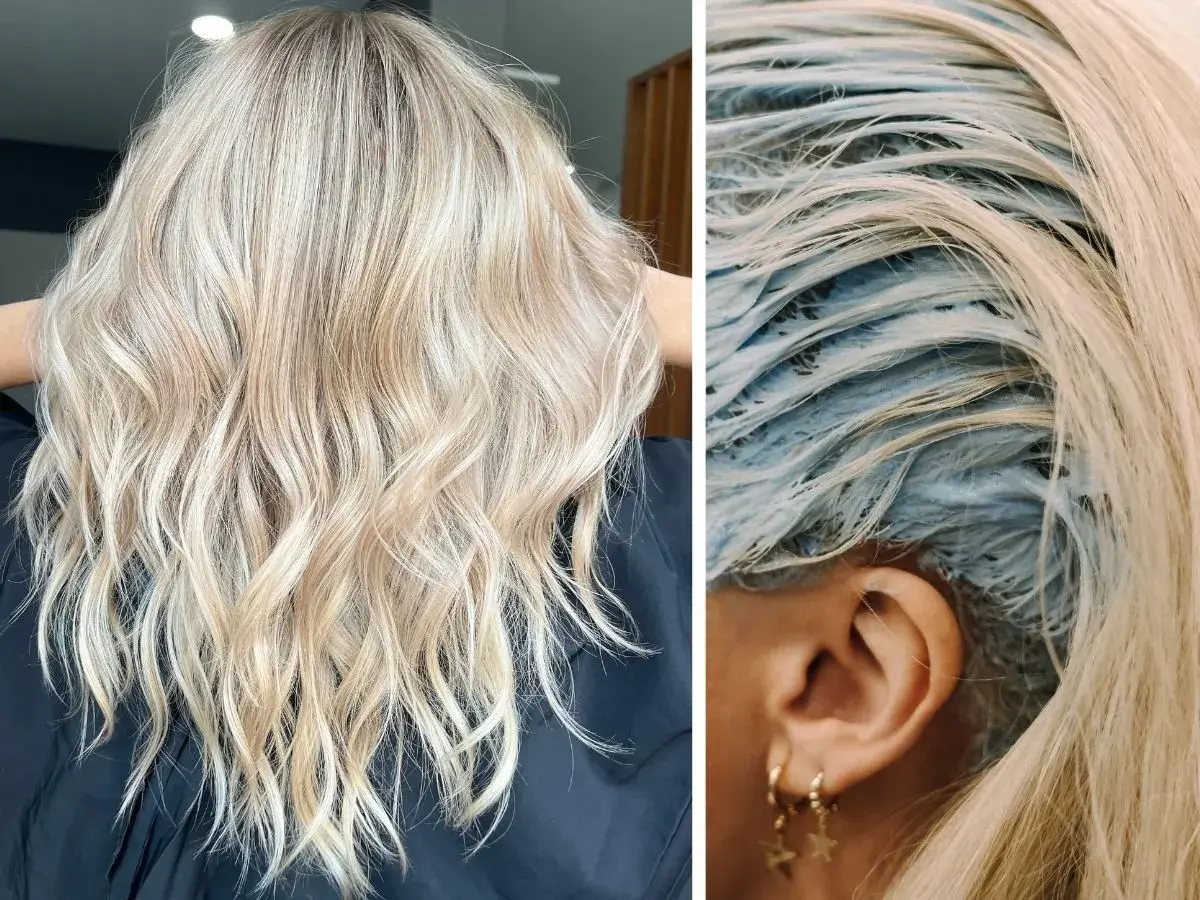 Blond włosy po zabiegu tonowania. Czy toner pokryje siwe włosy? Zobacz efekt!